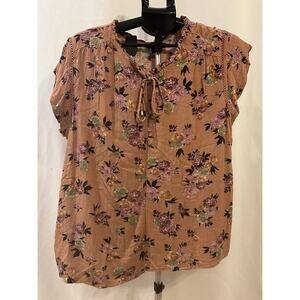 Buffalo Floral Blouse Women's size XL